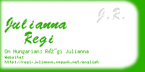 julianna regi business card